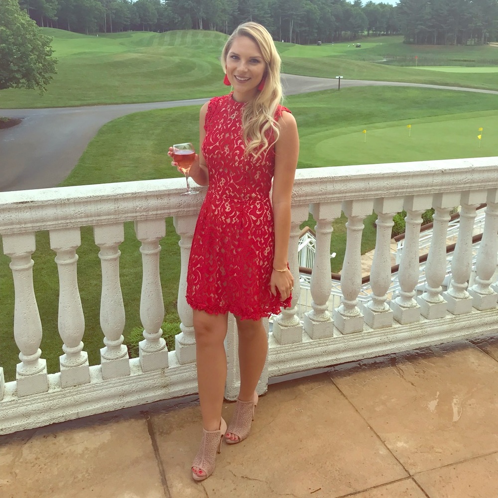 Gorgeous Red Lace Dress